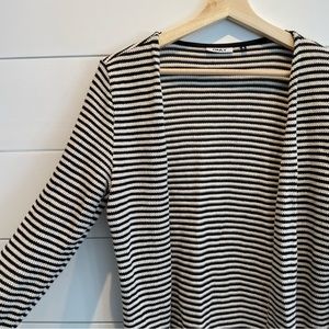 Striped Finely Knit Cardigan